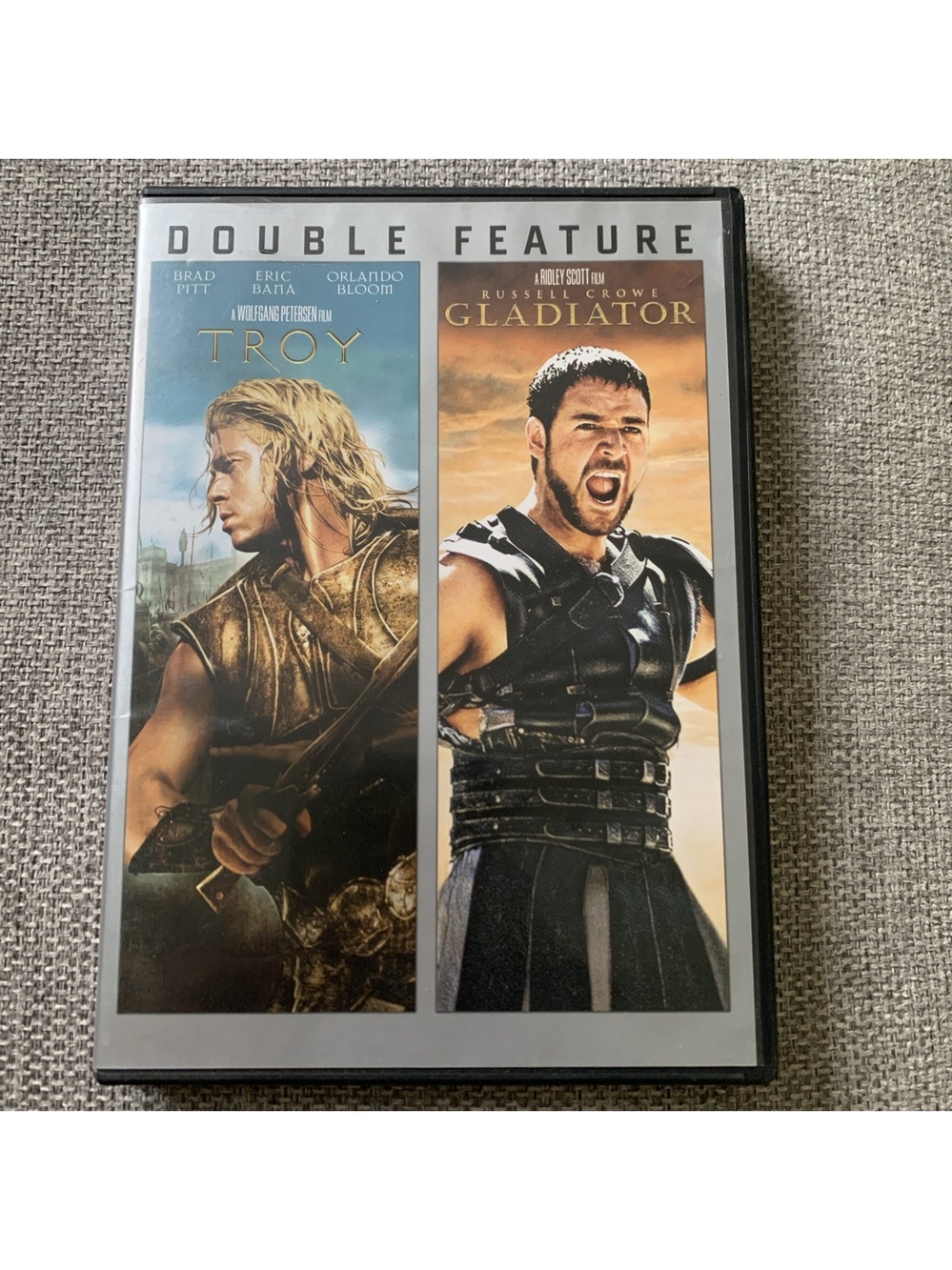 Troy Gladiator DVD DOUBLE FEATURE Brad Pitt Russell Crowe